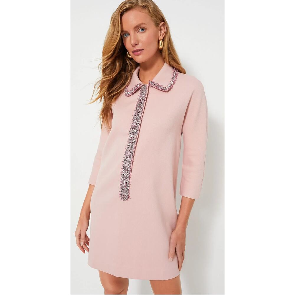 Tuckernuck Powder Pink Embellished Nicola Dress NWT